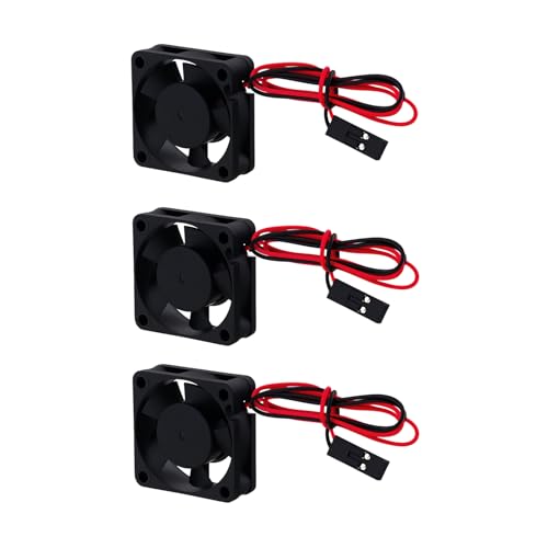 NMNRC 3Pcs Plastic 30mm RC Car Brushless Motor ESC Cooling Fan Heatsink Compatible with 1/10 1/12 1/8 HSP HPI Wltoys Himoto Tamiya Redcat Upgrades Parts