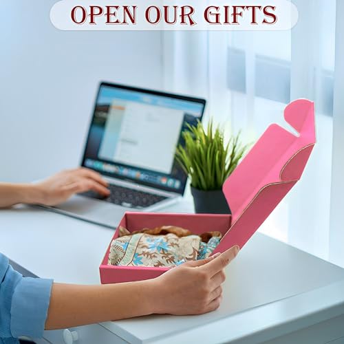 Image of Cardboard Boxes,15 Pack Shipping Boxes 6x6x2 Recyclable Mailing Boxes Colored Corrugated Cardboard Box Small Storage Boxes for Shipping, Mailing, Gifts Packaging (Pink)