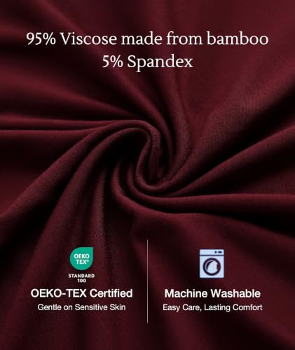 Image of GYS Cooling Bamboo Viscose Nightgowns for Women, Lightweight Sleeveless V Neck Sleep Shirt for Hot Sleepers, Soft Night dress