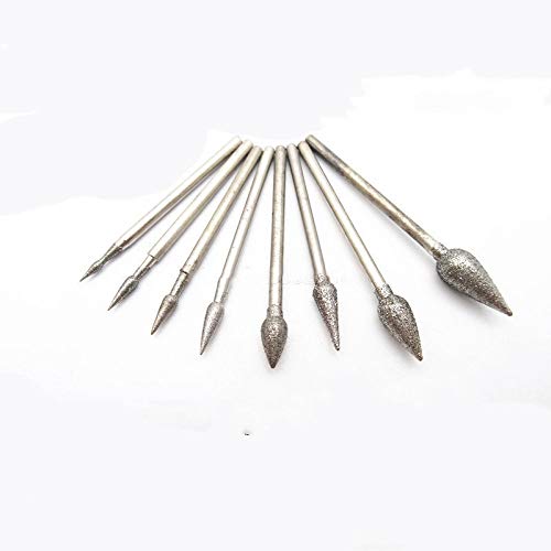 1 Uds, Herramienta de molino de molienda tallada en forma de J, cabezal de esmeril para accesorios de herramientas rotativas, juego de máquinas