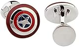 Gemelolandia | Manschettenknöpfe mit Wappen C America Mod 3 17 x 17 mm Original Manschettenknöpfe für Hemden | für Männer und Kinder | Geschenke für Hochzeiten | Kommunionen | Taufen