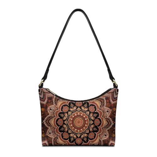 Image of Handbag for Women Leather Underam Shoulder Bag with Zipper Fashion Work Purse Waterproof Travel Wallet