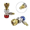Wisepick Adjustable R134a & R1234yf AC Manual Quick Coupler Adapter Air Conditioner Refrigeration Freon Manifold Gauge Hose Connector #5