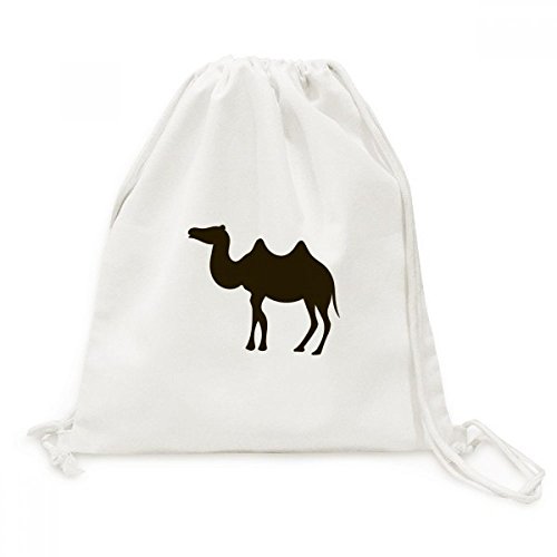 Sac de voyage en toile à cordon noir chameau mignon contre le poids