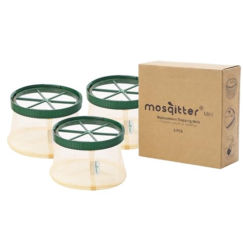Mosqitter Trapping Nets for Mosqitter Mini, Pack of 3. Anti Mosquito Trapping Net, Mosquitoes Replacement Net for Mosquito Trap