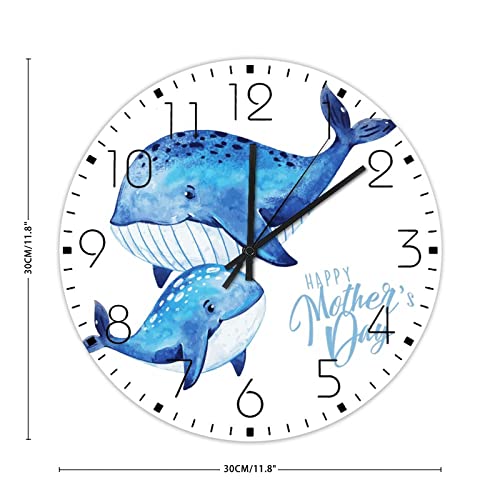 Cadeau fête des mères : horloge murale minimaliste en bois pour célébrer une maison chaleureuse
