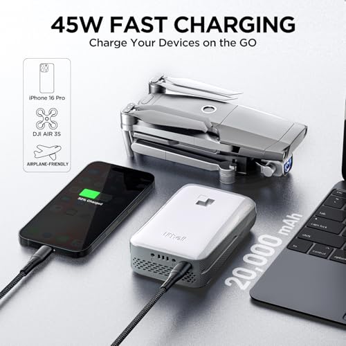 Image of LiTHELi Portable Charger 2 * 4.0Ah Lithium Batteries 45W Max Power Bank, Suit for All U20 Power Tools and Outdoor Power Equipment(2 Packs)