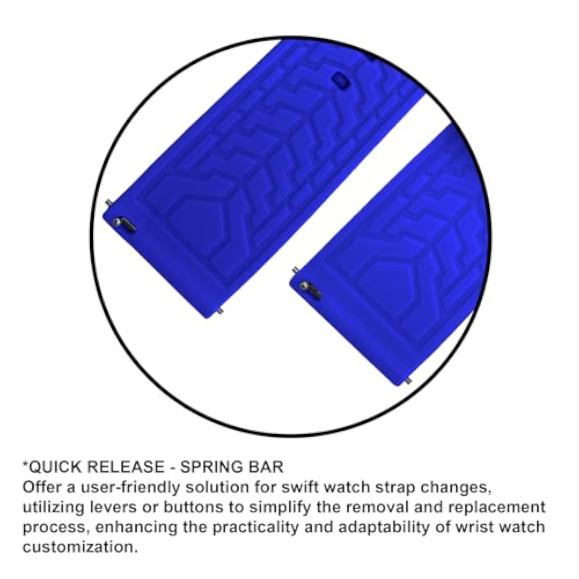 Premium Silicone Watch Straps, Quick Release, Matte Finish