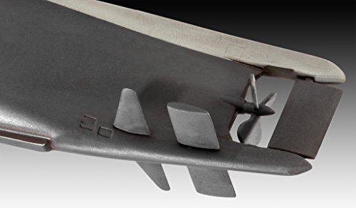 Revell 05140 12 Spielzeug Modellbausatz German Submarine Type XXIII im Maßstab 1:144, Level 4, grau – Bild 8