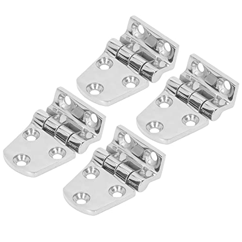 XHTLLO Marine Grade 316 Stainless Steel Boat Hinge Set of 4 Mirror Polished Heavy Duty Hinges for RV Yacht