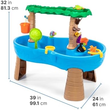Step2 Tropical Rainforest Water Table for Kids, Toddler Outdoor Sensory Play Table, 13 Accessories, Ages 18 Months+ — view 2