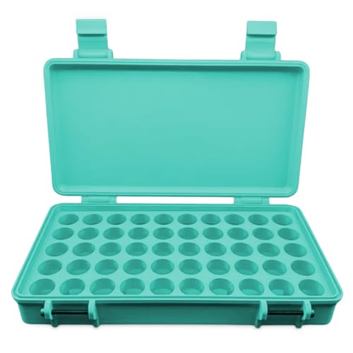 Planitia Corp. 3D Printed Vial Storage Case - Waterproof 3ml Vial Storage Case with 50 Slots - Freezer Safe Hard Shell Essential Oil Carrying Case for Home, Cold Storage, Travel