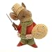 Enesco Heart of Christmas Gift Mouse with Button Shield Figurine, 1.3-Inch