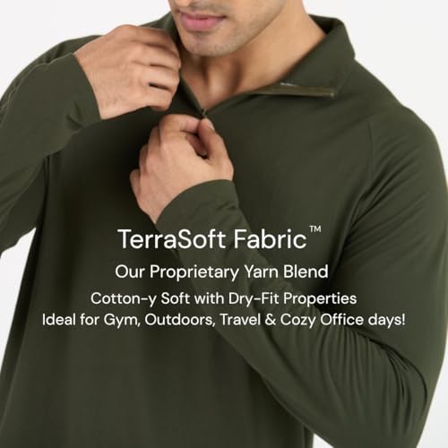 Image of Men's Cuddle Tee | TerraSoft Ultra Soft, Sweat-Wicking & Odour-Proof T-Shirt for Gym, Walks, Runs & Everyday Wear | Performance Tee with Cotton-Like Comfort