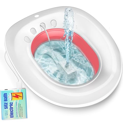 Electric Sitz Bath for Toilet Seat, Pink