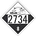 NMC DL176TB10 Four Digit 2734 Placard