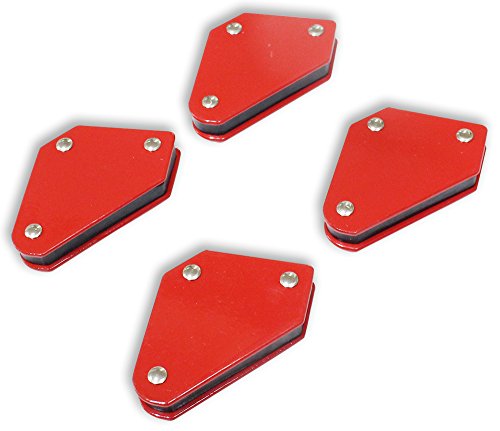 TRUVUE 4-Piece Mini Magnetic Welding Holders | Robust & Compact | Holds at 45°, 90°, 135° Angles | 2-7/8