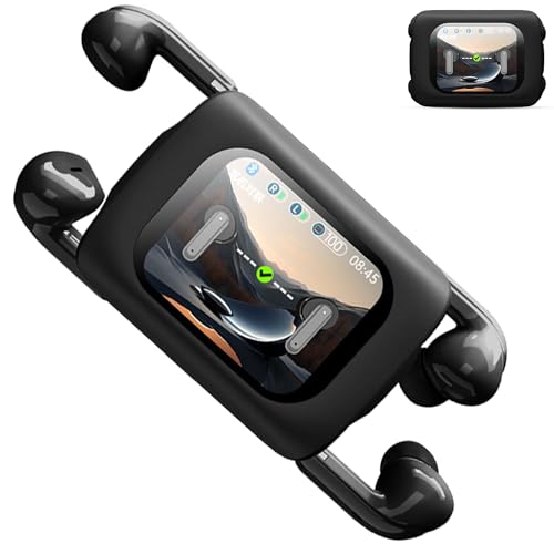 Écouteurs Bluetooth sans fil, écran tactile couleur unie, écouteurs intra-auriculaires ANC intelligents avec réduction du bruit, autonomie de la batterie extrêmement longue, deux paires d'écouteurs