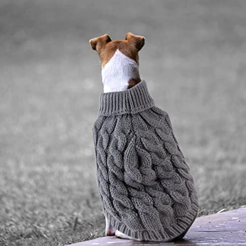 Jagowa Dog Jumpers Sweater Knitted Clothing Winter Pet Clothing Dog Sweater Jumper Clothing for Small Medium Sized Dogs Indoor Outdoor(Large Size) - Image 4