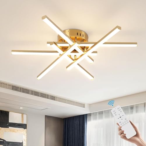 Luminaire Plafonniers LED Moderne Or 55cm pour la Chambre
