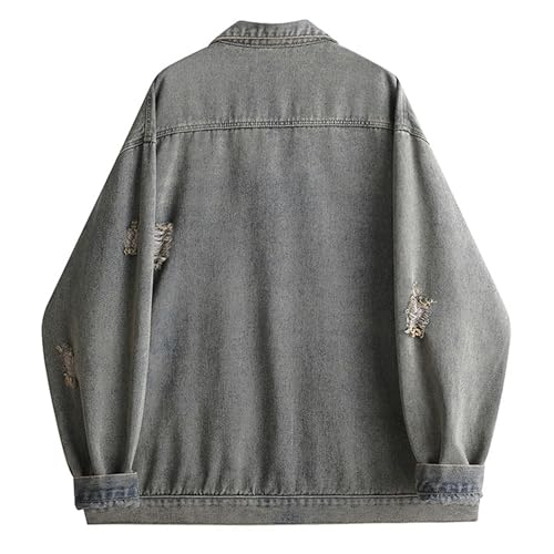 Chaqueta de mezclilla para hombre DGHM-JLMY azul talle M miniatura 7