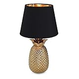 JUICY: Mit der Navaris Tischleuchte im stylischen Pineapple Design setzt Du Akzente und holst Dir ein tropisches Feeling wie in der Südsee in Dein Zuhause. Für das gewisse Etwas sorgt dabei der Tischleuchten Körper aus Keramik.