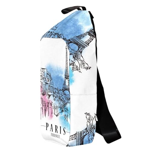Sac à dos aquarelle Paris Tour Eiffel : la solution compacte pour voyage et rando