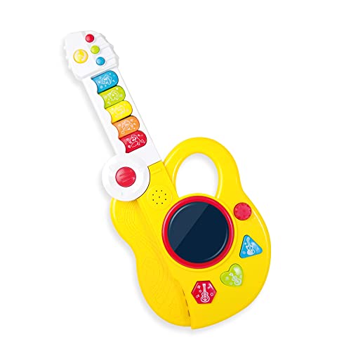 DOPOMT Mini Musical Toys for Toddler,Guitar Electronic Toy Piano and Drum Musical Instruments Toys,3 Music Modes Instrument Toys, Gifts for Birthday, Christmasï¼Educational Gift for Girls Boys Toddler
