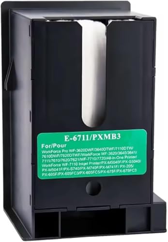 Image of CANOFF T6711 C13T671100 Ink Maintenance Box Compatible for Workforce Pro WF-3620DWF 3640DTWF 7110DTW 7610DWF 7620DTWF Workforce WF-3620 3640 3641 7111 7610 7720(with Chip)(T6711 Maintenance Box)
