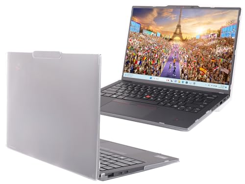 Image of mCover Hard Case ONLY Compatible for 2024-2025 14 inch Lenovo ThinkPad X1 Carbon Gen 12 /13 Windows Notebook PC (with 180-degree Hinge, NOT Fitting Any Other Lenovo Models) - Clear