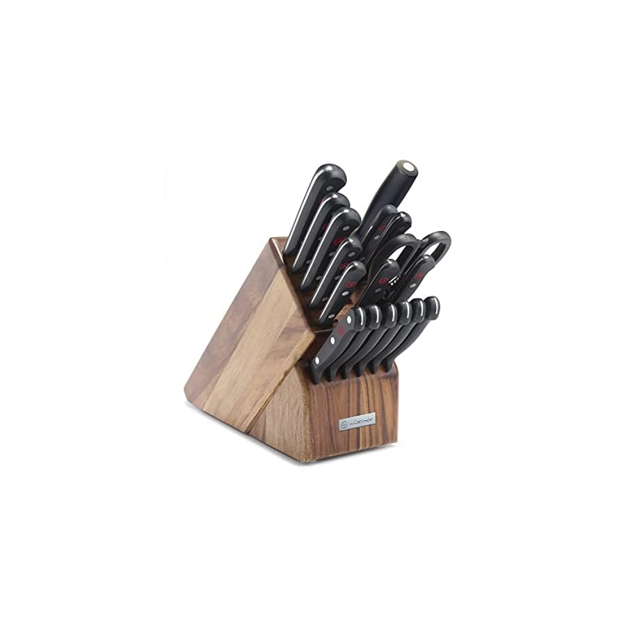 Wusthof-1095071804-Gourmet-Block-Set-Black wusthof gourmet 18-piece knife set with storage block
