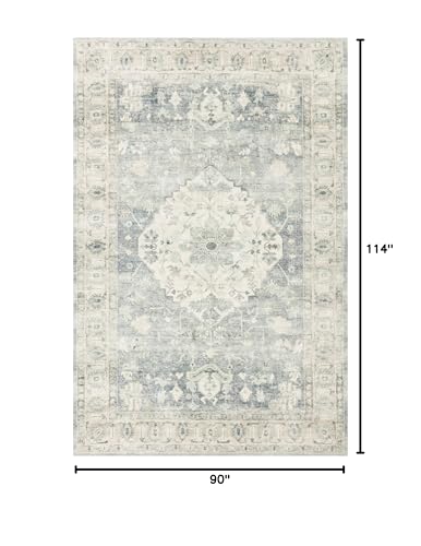 Tapete Loloi Rosette Denim/Fog 228x290 cm miniatura 3