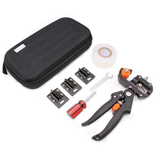 Preisvergleich Produktbild GORCHEN Einhand Ratschenschere Veredelungsschere Garten Obstbaum Professionelle Prune Scher Snip Pfropfen Schneidwerkzeug mit 3 Ersatzmesser