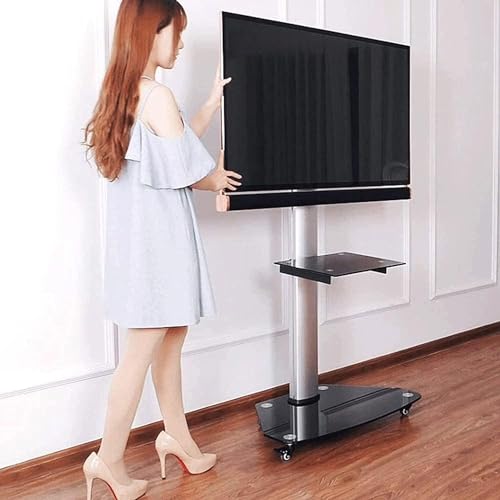 Soporte móvil para TV con ruedas y altura ajustable miniatura 2