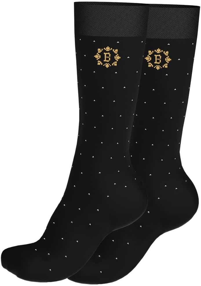 BURCHMARQ Socks for Men, Premium Combed Cotton, Size UK 6 to 8 (24 to 26 cm), Crew Length, Pack of 1 Pair, Seamless, Formal and Dress Socks