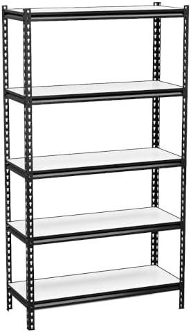 Estante de Aço 5 Prateleiras Reforçada Para Estoque Lojas Almoxar...