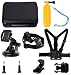 Produktbild Navitech 8-in-1-Action-Kamera Zubehör Kit Mit Grau Gehäuse - Kompatibel mit dem Rollei 9s Plus Action Camera