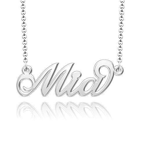 Lifequeen Personalized Initial Name Necklace Valentine's Day Silver Classic Personal Semi-Custom Made Customized Gift For Girls Boys Women Menmia #TOP2