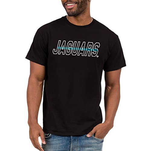 Junk Food Clothing x NFL - Jacksonville Jaguars - Championship Drive - Unisex Adult Short Sleeve Fan T-Shirt for Men and Women - Size 3X-Large