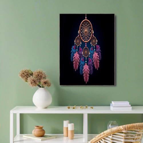 Arte de pared atrapasueños minimalista en lienzo de 60x90cm