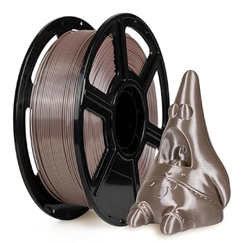 Flashforge 3D Printer Filament Silk PLA 1.75mm 1kg Spool-Dimensional Accuracy +/- 0.02mm (Coffee)