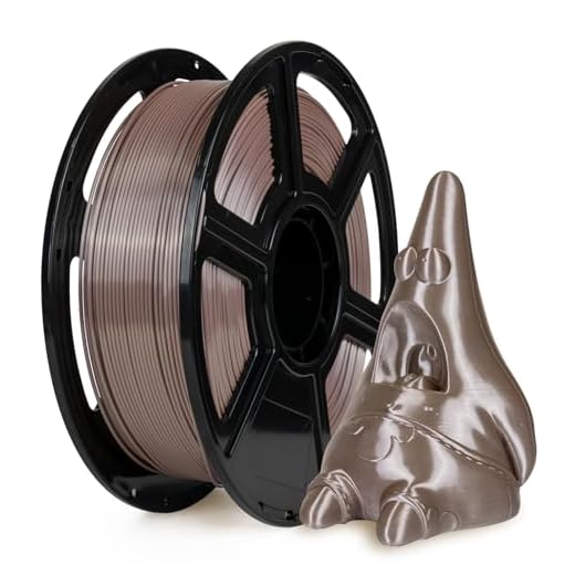 Flashforge 3D Printer Filament Silk PLA 1.75mm 1kg Spool-Dimensional Accuracy +/- 0.02mm (Coffee)