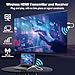 Anytrox Wireless HDMI Transmitter and Receiver 4K Decode 1080P Output, HDMI Wireless Extender, Plug & Play, Support 2.4/5GHz for Streaming Video and Audio to Monitor from Laptop/Pc/Tv Box (White)