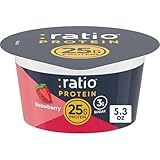 Ratio Yogurt Protein Cultured Dairy Snack, Strawberry, 25g Protein, 5.3 OZ
