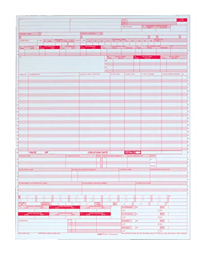 Adams UB-04 Continuous Hospital Insurance Claim Form, 1 Part, Laser,