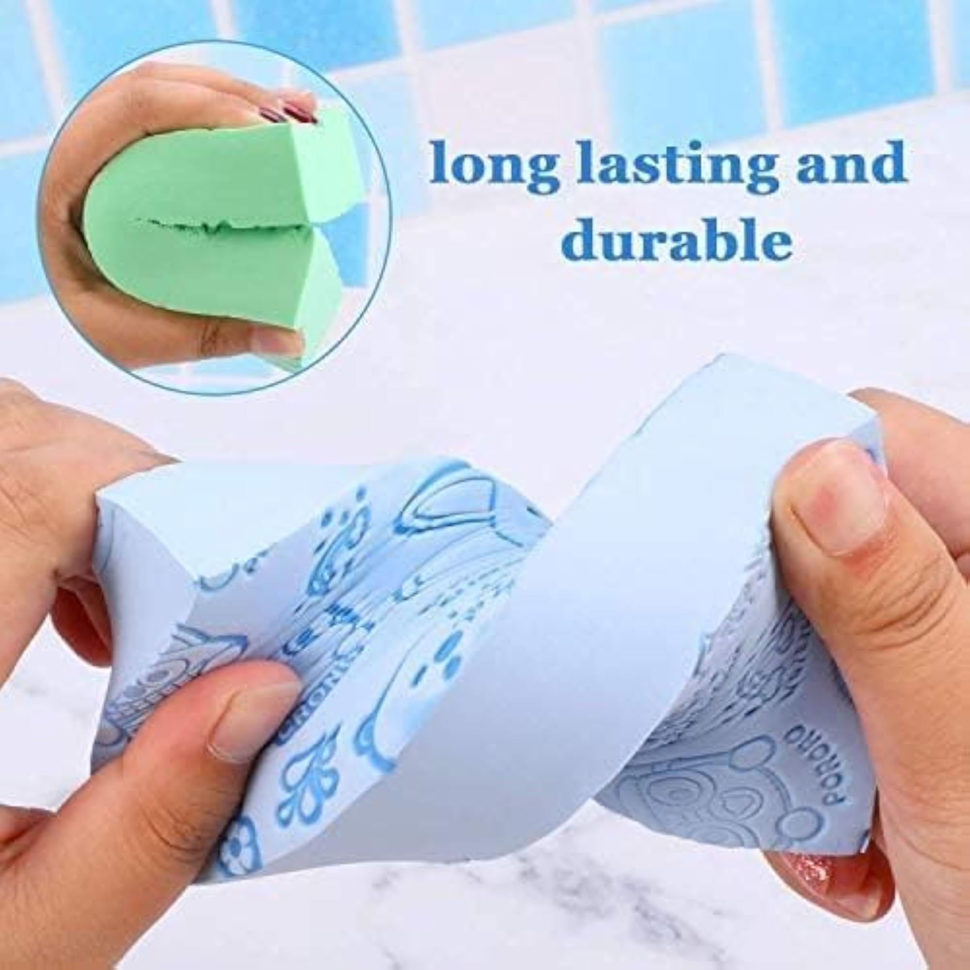 3pcs Ultra Soft Exfoliating Sponge Set for Kids and Adults