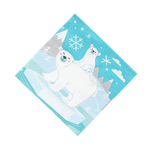 Winter Animals Paper Luncheon Napkins - 16 Pieces #TOP23