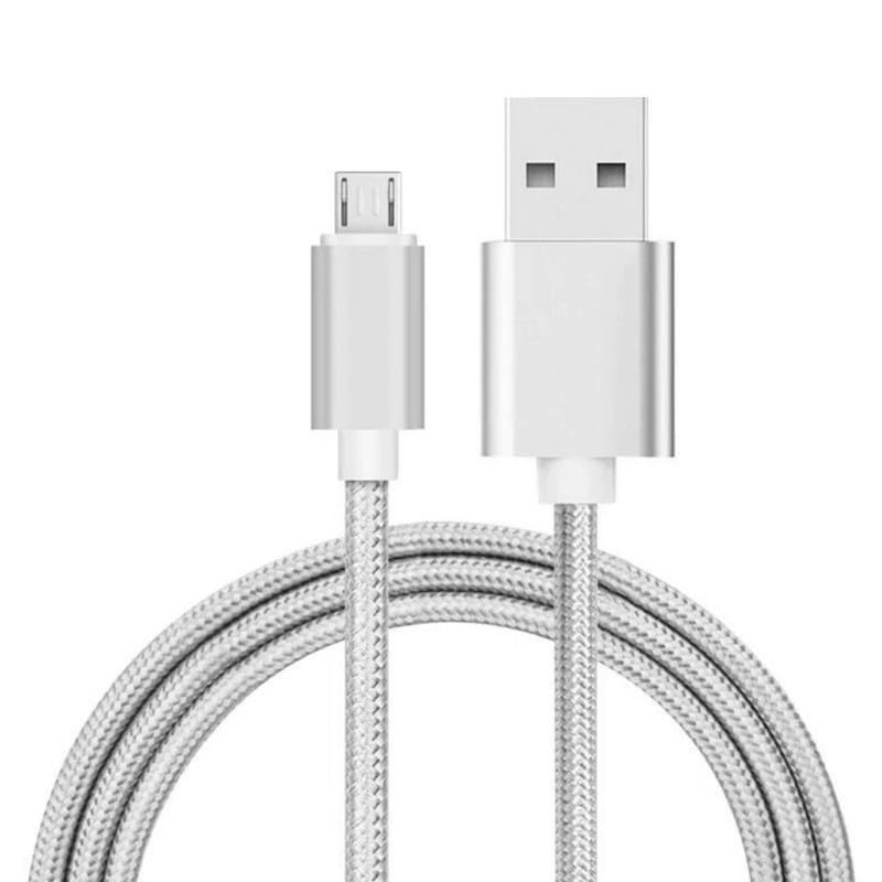 Braided USB Cable Charging Cord/Charger Power Lead Wire Compatible with Philips Fidelio NC1 Noise-Cancelling Headphones/White / (3m / 9.9ft)