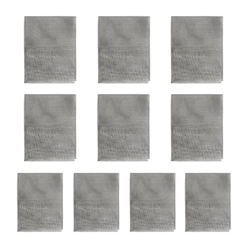 Iegefirm Treillis de Soudure en Plastique de 10 PièCes RenforçAnt L'éCran de Grillage D'Acier Inoxydable pour les RéParations Thermoplastiques, Kit de Soudure en Plastique