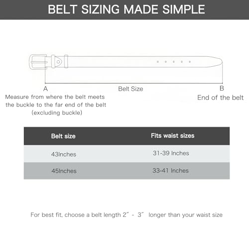 Image of Aurolran Women's Leather Belt with Buckle - Ideal for Dresses, Jeans, and Coats